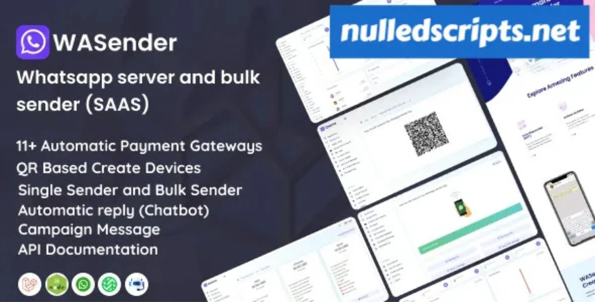 WhatSender – WhatsApp Server & Bulk Message Sender (SAAS Ready)