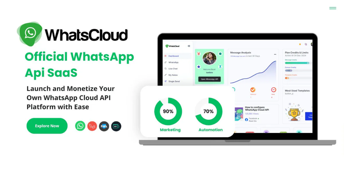 WhatsCloud – Seamless WhatsApp Cloud API Integration (SAAS Platform)