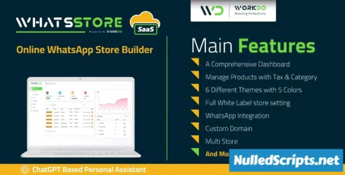 WhatsStore SaaS v8.3 – Online WhatsApp Store Builder with Digital Orders & Payments